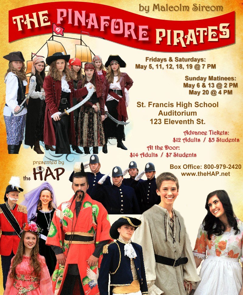 The 
Pinafore 
Pirates at The Hap.net